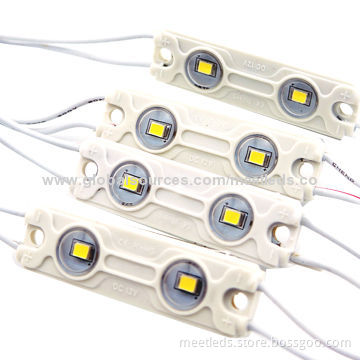 Pure White 2 x 2835 SMD LED Injection Module Lights with 3-years Warranty, Sized 52 * 15mm